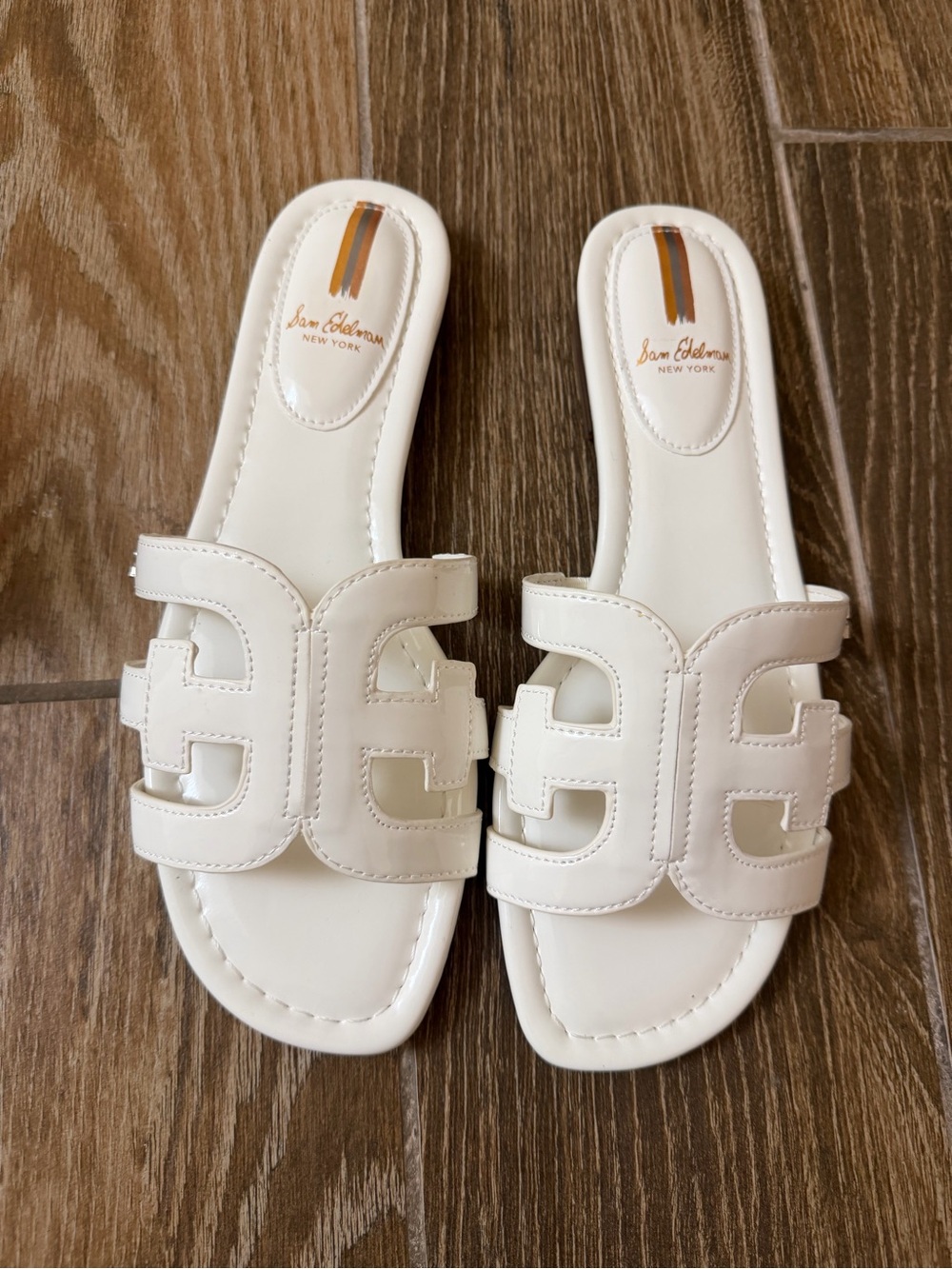 NWT Sam Edelman Bay Slide Sandal in White Size 9
